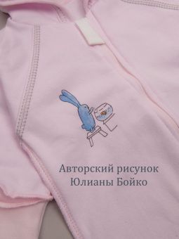 картинка комбинезон 1020 (футер) коллекция нв (зайкины истории) от магазина детской одежды ООО “Трия ТМ”