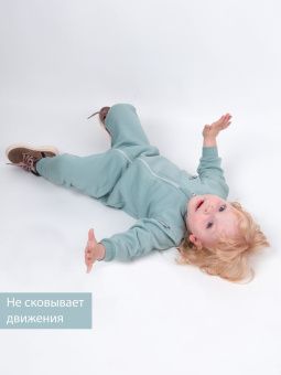 картинка комбинезон 1189 (футер 3-х нитка) коллекция смайлики от магазина детской одежды ООО “Трия ТМ”