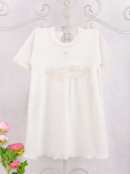 картинка крестильная рубашка 363 (интерлок) коллекция крещение от магазина детской одежды ООО “Трия ТМ”