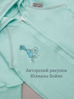 картинка комбинезон 1020 (футер) коллекция нв (зайкины истории) от магазина детской одежды ООО “Трия ТМ”