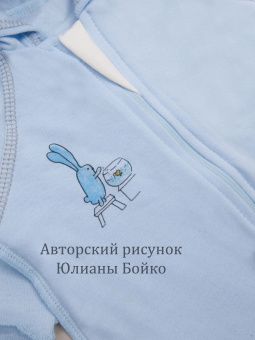 картинка комбинезон 1020 (футер) коллекция нв (зайкины истории) от магазина детской одежды ООО “Трия ТМ”