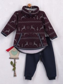 картинка костюм 3035, 424 (футер 3-х нитка) коллекция смайлики от магазина детской одежды ООО “Трия ТМ”