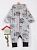 картинка комбинезон 1191 (футер) коллекция весёлые зверята от магазина детской одежды ООО “Трия ТМ”